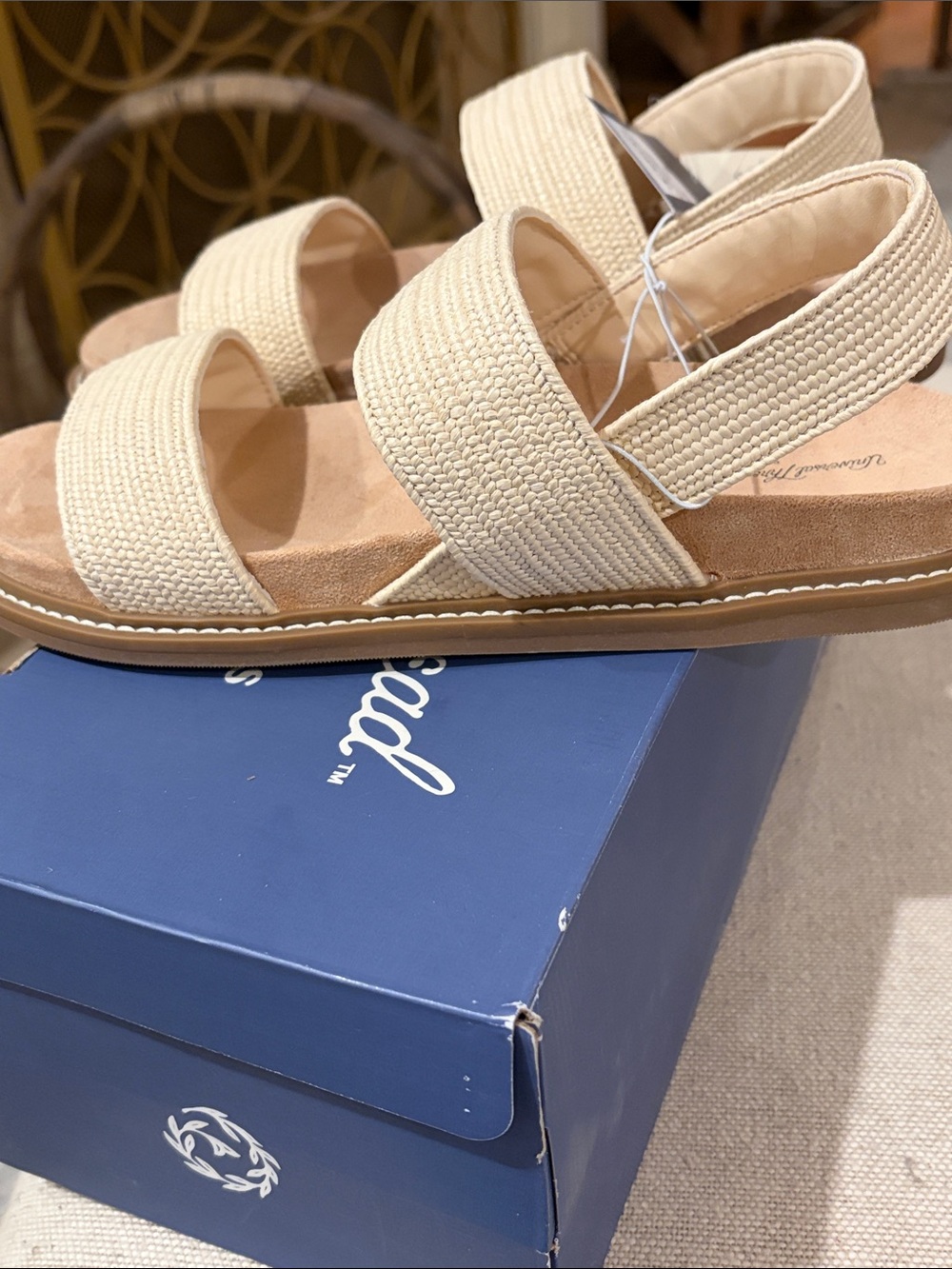 Universal Thread Natural Ada Sandals with Memory Foam Insole/NIB/9M - Picture 8 of 12